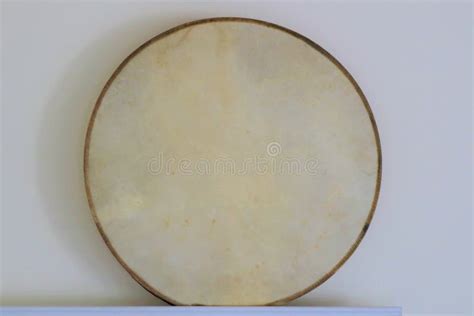 Turkish Tambourine Or Drum Traditional Old Tambourine On White Music