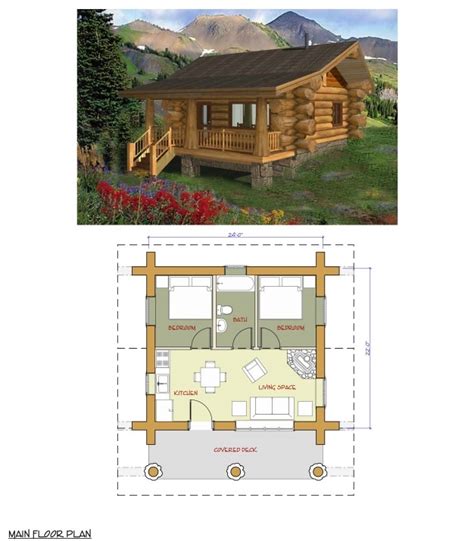 5 Breathtaking And Affordable Log Cabin Plans Adorable Living Spaces