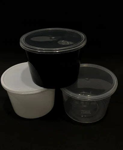 Plastic Ml Milky White Food Packaging Container At Rs Piece In