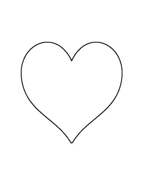 Printable 6 Inch Heart Template