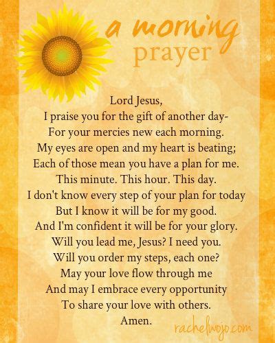Morning Encouragement Prayer 35 Inspirational Good Morning Prayer To