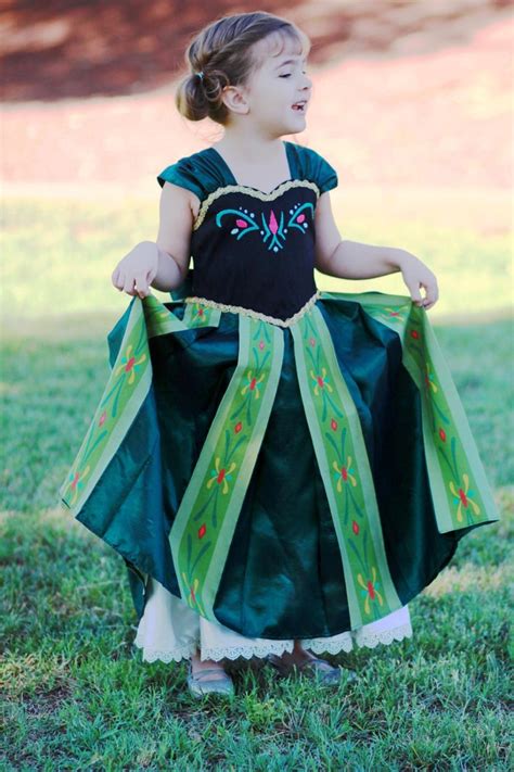 Princess Anna Coronation Dress From Frozen Disney Princess Etsy