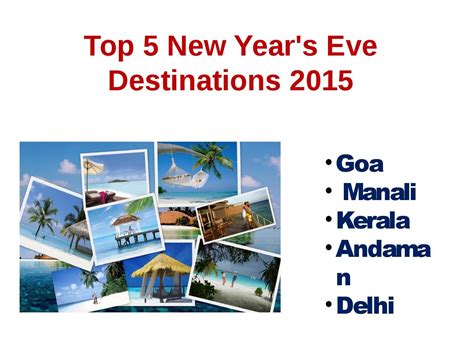 Top 5 New Year Holiday Destinations 2015 Holiday Destinations New
