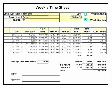 Employee Daily Timesheet Excel Timesheet Excel Timesheets Ufreeonline