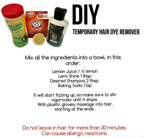 Do you want to get instant dark brown hair ?? DIY Temporary Hair Dye Remover … | Temporary hair dye ...