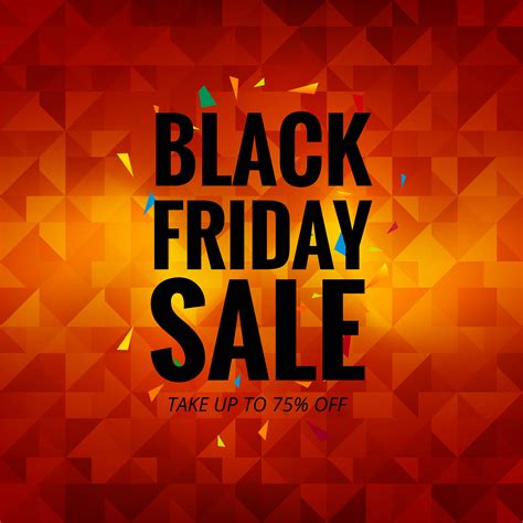 Black Friday Sale Colorful Poster Vector Background 258782 Vector Art