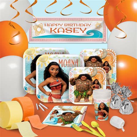 Disney Moana Ultimate Party Pack For 8 Moana Birthday Party Supplies