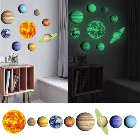 This type of mural is often called a starscape or star field. Parlaim glow in the dark ceiling stars and planets in ...