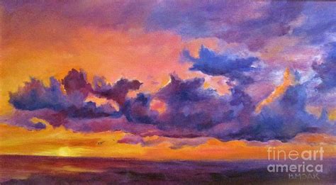 Purple Skies Painting By Barbara Moak Fine Art America