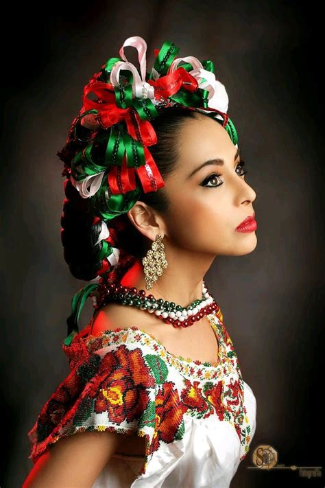 Photo Mexican Women Mexican Fashion Beauty