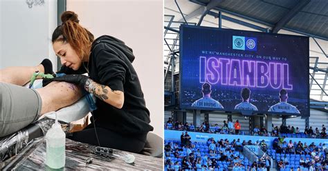 Man City Tattoo Threatens To Jinx Treble As Rival Fans Really Hope It