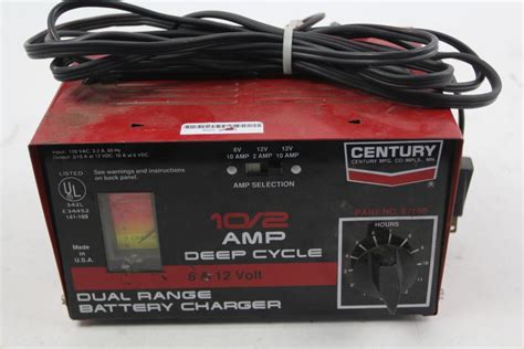 Century 87100 6 And 12 Volt Dual Range Battery Charger Property Room