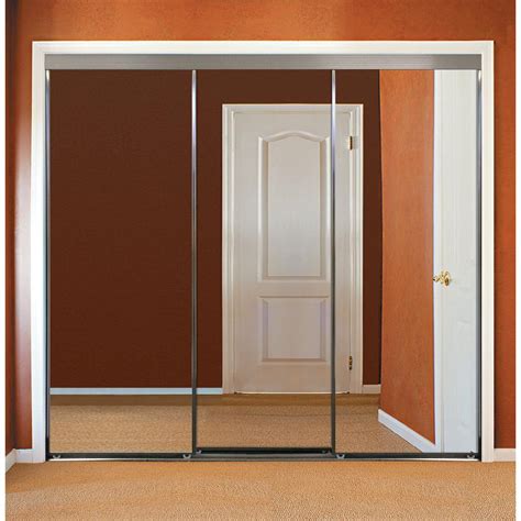 3 Panel Mirror Door Sliding Doors Interior And Closet Doors The