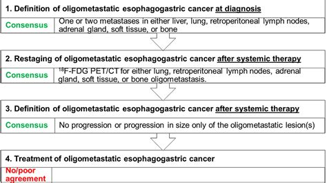 Definitions And Treatment Of Oligometastatic Oesophagogastric Cancer