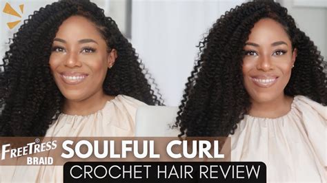 Freetress Soulful Curl Crochet Hair Review Lia Lavon Youtube