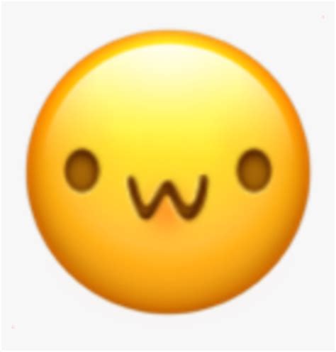 A Yellow Smiley Face With The Word W On Its Forehead And Two Eyes