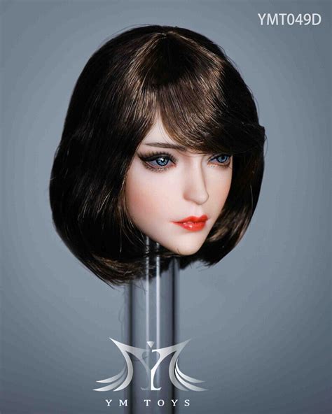 16 Female Head Sculpt Short Hair Blue Eyes For 12 Jiaou Doll Phicen Figure Ebay