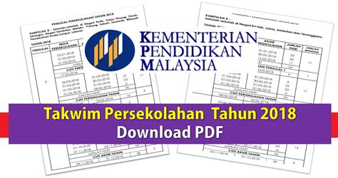 Jawatan kosong 2018 kementerian kesihatan malaysia (kkm). Takwim Persekolahan Tahun 2018- Rasmi Dari Kementerian ...