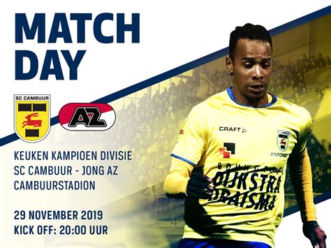 Jong az is a dutch association football team, based in zaandam in the zaanstreek. MATCHDAY: SC Cambuur - Jong AZ - SC Cambuur