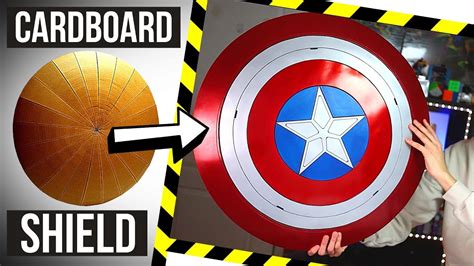 Diy Captain America Magnetic Shield Cardboard Youtube