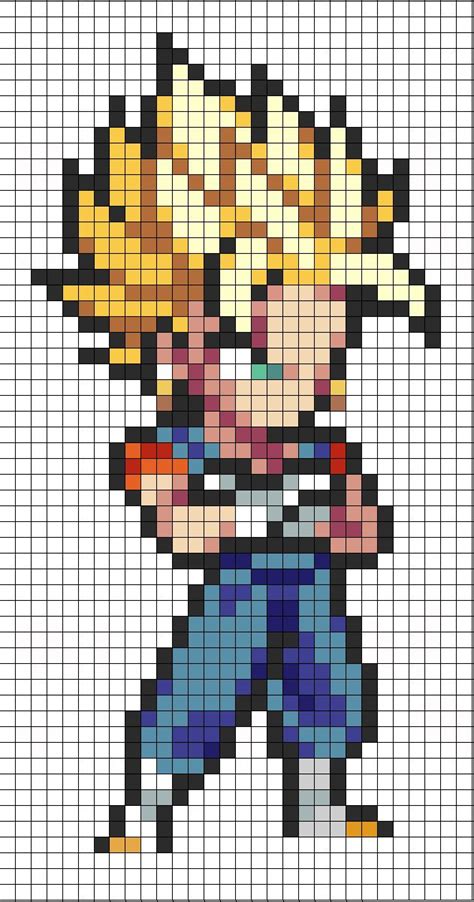 Goku Pixel Art Dibujos En Cuadricula Cuadricula Para Dibujar Reverasite