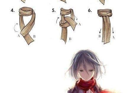 See more ideas about mikasa scarf, neck tie knots, tie a necktie. Nudo bufanda como Mikasa. | Geek | Pinterest | Scarfs, In my life and My life