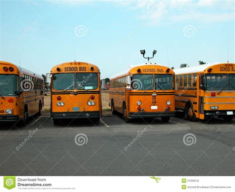 Autobuses Escolares Foto De Archivo Imagen De Seguro 31356516