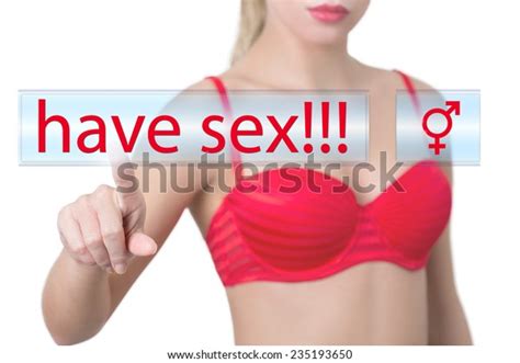 Woman Pressing Have Sex Button 스톡 사진 235193650 Shutterstock