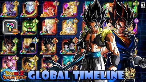 The events of the future trunks and cell's alternate timelines are included and clearly noted. WHAT'S NEXT? Global Timeline (Jun-Jul 2020) | Dragon Ball Z Dokkan Battle - YouTube