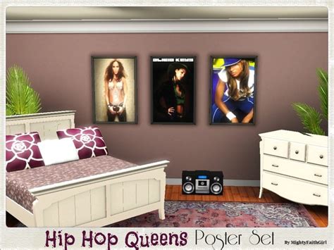The Sims Resource Hip Hop Queens Poster Set 2