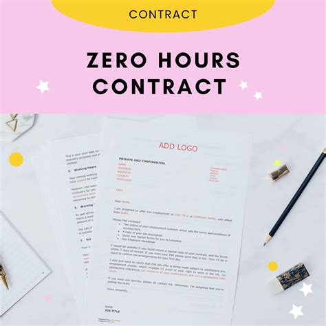 Zero Hours Contract Template Modern Hr Uk