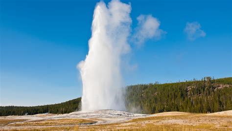 Geysers And Springs In Yellowstone National Park