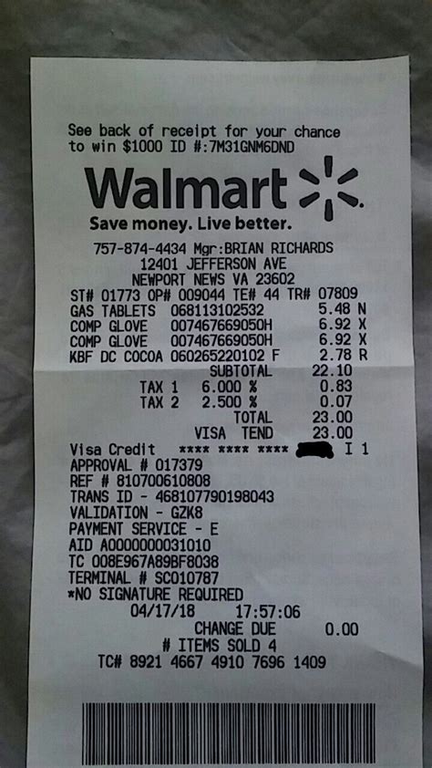 Pin By Justin James On Receipts Free Receipt Template Receipt Template Walmart Receipt