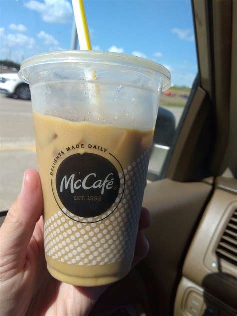 Chocolate drizzle!), its sweetness leaves something to be desired. McDonald's iced coffee, no liquid sugar, cream, one ...