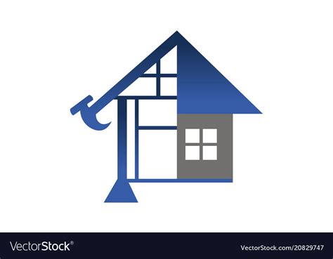 Home Construction Logo Design Template Royalty Free Vector