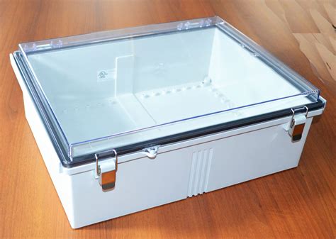Fiberglass Box With Stainless Steel Latch And Clear Cover Ptq 11073 C