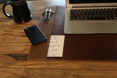 Leather Desk Pad Protector And Blotter Growley Leather Co