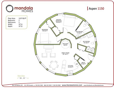 Aspen Series Floor Plans Mandala Homes Prefab Round Jhmrad 22028