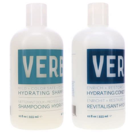 Verb Hydrating Shampoo 12 Oz And Hydrating Conditioner 12 Oz Combo Pack