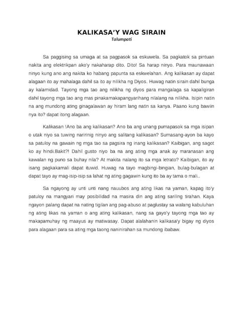 Docx Talumpati Lit 8 Kalikasan Dokumentips