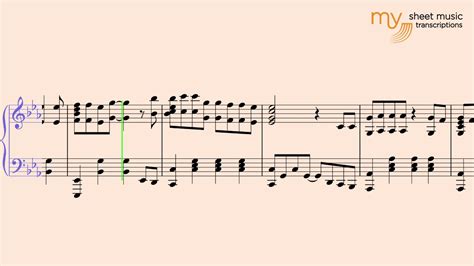 Wo Xiang Xin Piano Sheet Music Transcription Youtube