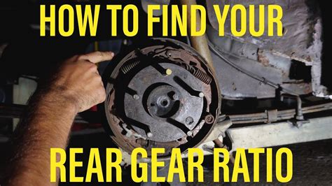 How To Find Your Rear Differential Gear Ratio Chevy Camaro 12 Bolt