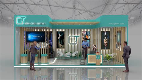 3d Model One Side Open Exhibition Stall Design Cgtrader
