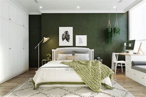 3 Homes With A Modern Botanical Vibe Green Bedroom Walls Green And