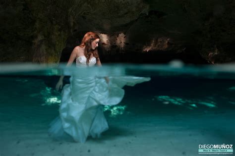 Underwater Trash The Dress Photography Playa Del Carmen Wedding