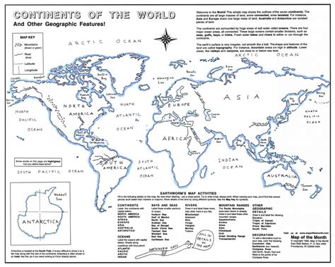 Learning Continent Basics Maps For The Classroom