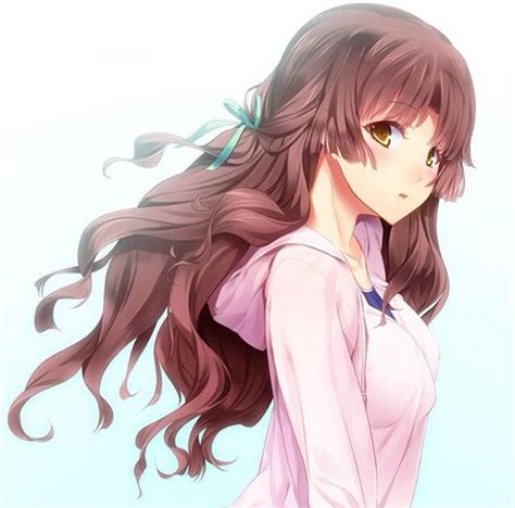 Anime Girl With Long Curly Brown Hair 214 Best Hair Ideas Images