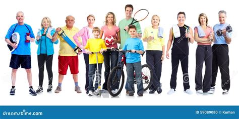 Group Of Healthy Fitness People Stock Photo Image 59089080