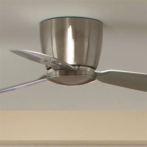 small ceiling fans with lights flush mount shop hunter louden 46 in white flush mount indoor