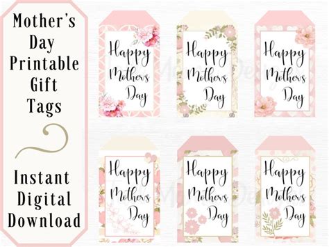 Mother S Day Printable Gift Tag Mother S Day Tag Digital Gift Tag For Mom Mother S Day Gift